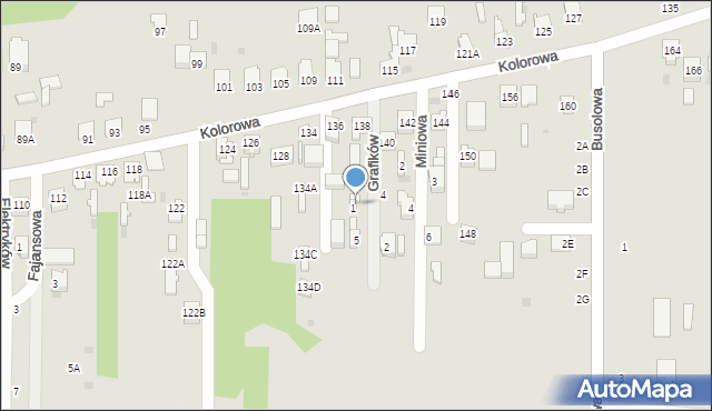 Częstochowa, Grafików, 3, mapa Częstochowy