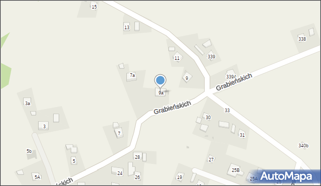 Czudec, Grabieńskich, 9a, mapa Czudec