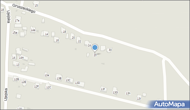 Dąbrowa Górnicza, Gruszeckiego Artura, 10, mapa Dąbrowa Górnicza