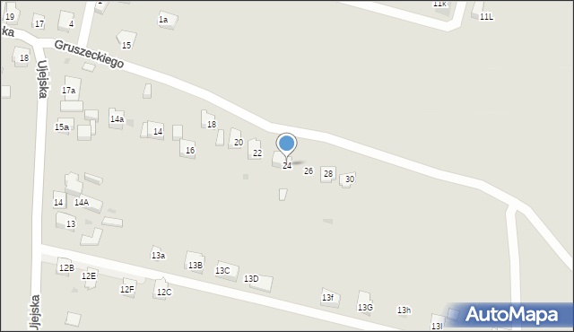 Dąbrowa Górnicza, Gruszeckiego Artura, 24, mapa Dąbrowa Górnicza