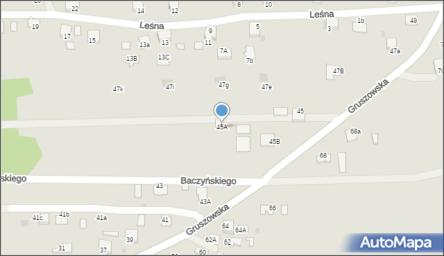 Dąbrowa Tarnowska, Gruszowska, 45A, mapa Dąbrowa Tarnowska