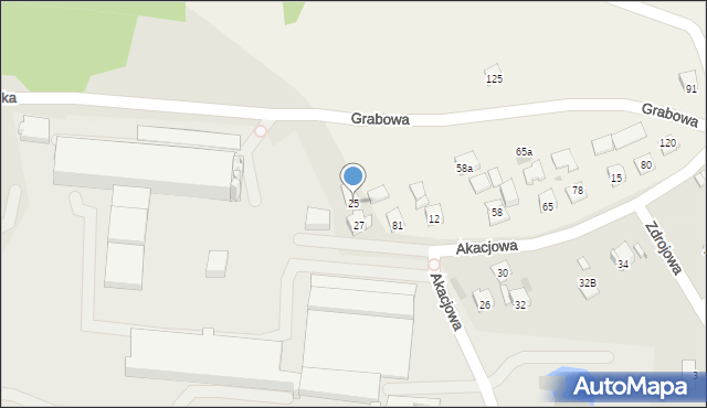 Dobczyce, Grabowa, 25, mapa Dobczyce