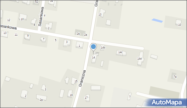 Dobra, Graniczna, 14a, mapa Dobra