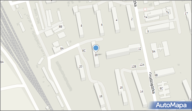 Dobre Miasto, Grudziądzka, 10, mapa Dobre Miasto