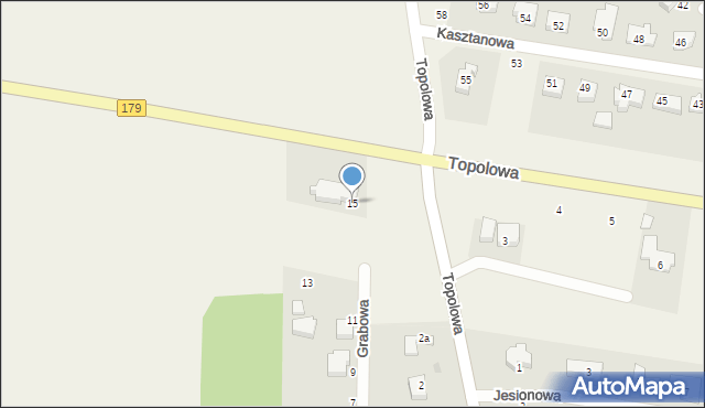 Dolaszewo, Grabowa, 15, mapa Dolaszewo