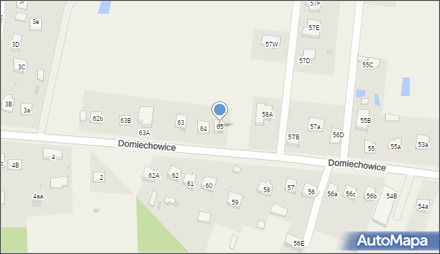 Domiechowice, Grabowa, 65, mapa Domiechowice