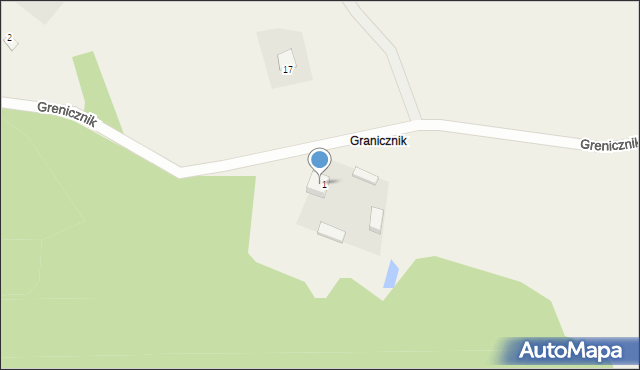 Donimierz, Grenicznik, 13, mapa Donimierz