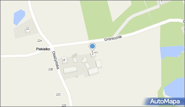 Donimierz, Grenicznik, 2, mapa Donimierz