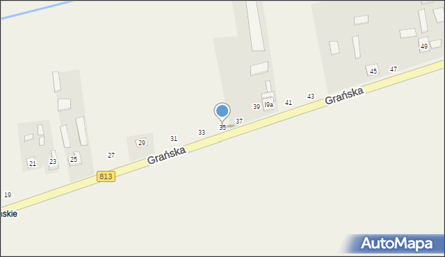 Drelów, Grańska, 35, mapa Drelów