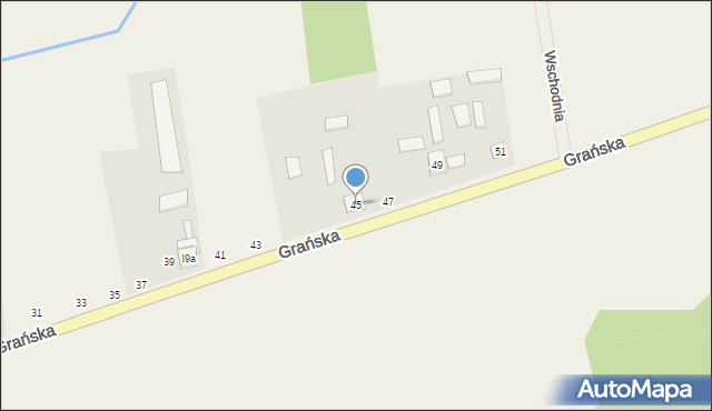 Drelów, Grańska, 45, mapa Drelów