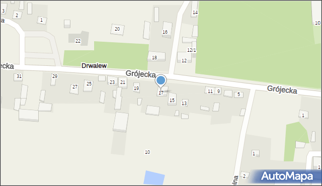 Drwalew, Grójecka, 17, mapa Drwalew