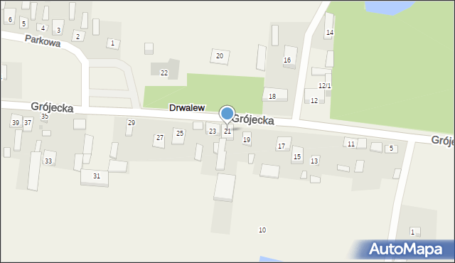 Drwalew, Grójecka, 21, mapa Drwalew