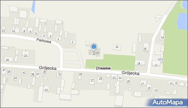 Drwalew, Grójecka, 22, mapa Drwalew