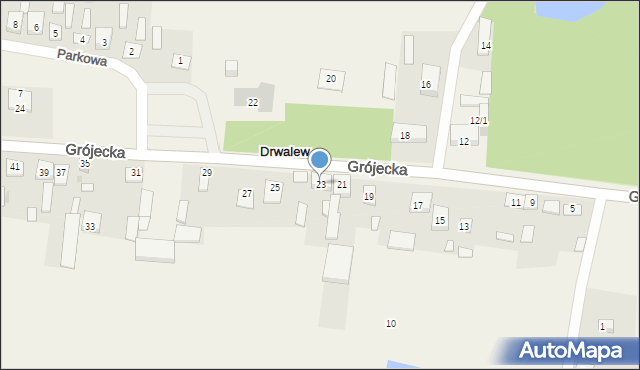 Drwalew, Grójecka, 23, mapa Drwalew