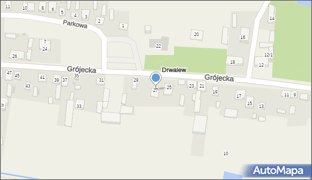 Drwalew, Grójecka, 27, mapa Drwalew