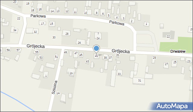 Drwalew, Grójecka, 41, mapa Drwalew