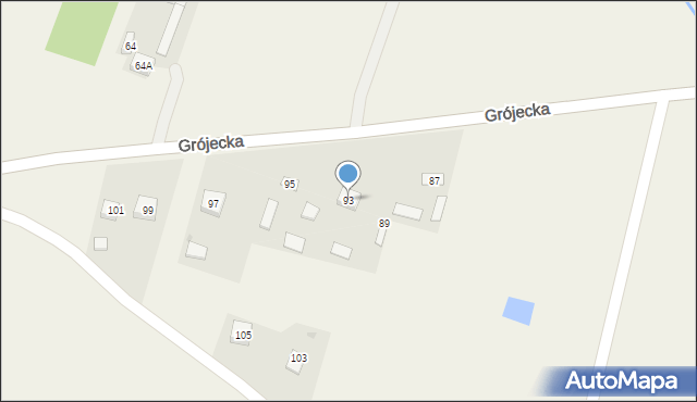 Drwalew, Grójecka, 93, mapa Drwalew