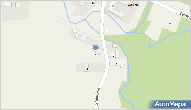 Dzięgielów, Graniczna, 6, mapa Dzięgielów