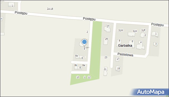 Garbatka, Grafitowa, 4, mapa Garbatka
