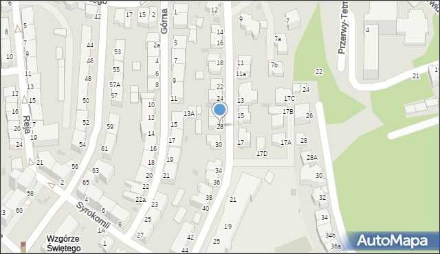 Gdynia, Grottgera Artura, 28, mapa Gdyni