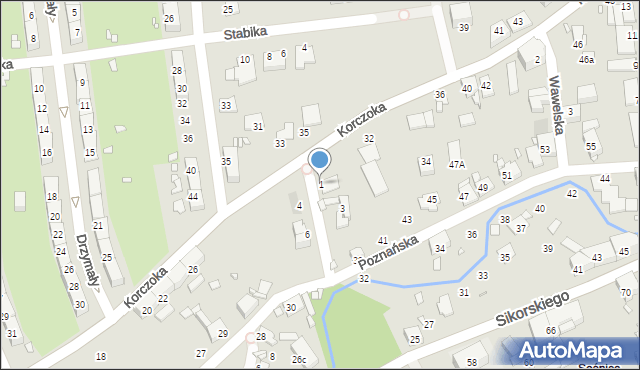 Gliwice, Gromadzka, 1, mapa Gliwic
