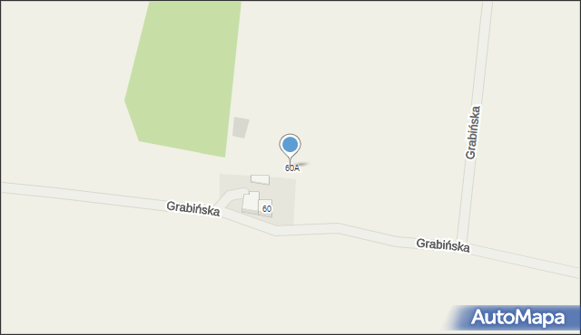 Głuchów, Grabińska, 60A, mapa Głuchów