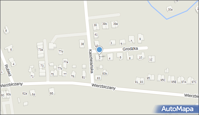 Gniezno, Grodzka, 2, mapa Gniezna