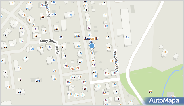 Goleniów, Grenadierów, 30, mapa Goleniów