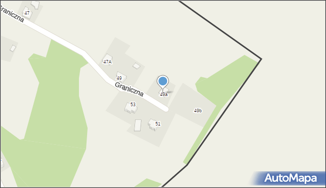 Gołkowice, Graniczna, 49a, mapa Gołkowice