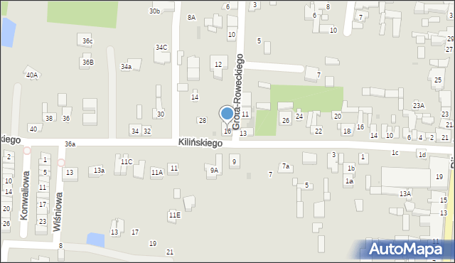 Góra Kalwaria, Grota-Roweckiego Stefana, gen., 16, mapa Góra Kalwaria