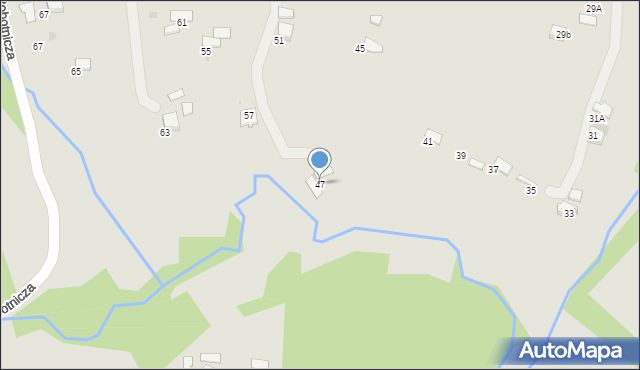 Gorlice, Graniczna, 47, mapa Gorlic