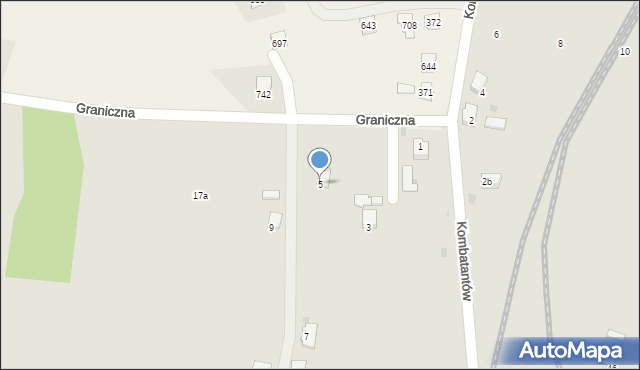 Gorlice, Graniczna, 5, mapa Gorlic