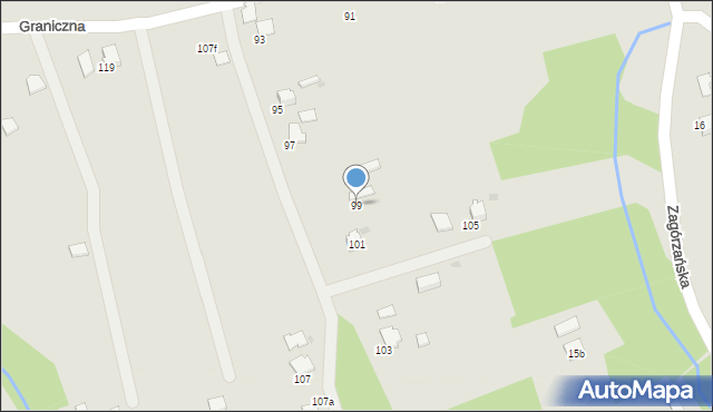 Gorlice, Graniczna, 99, mapa Gorlic