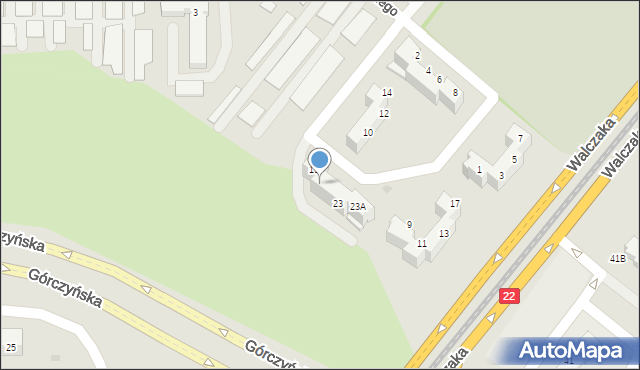 Gorzów Wielkopolski, Grota-Roweckiego Stefana, gen., 21, mapa Gorzów Wielkopolski