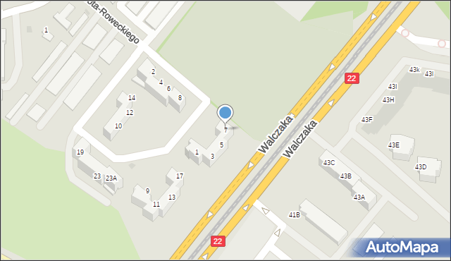 Gorzów Wielkopolski, Grota-Roweckiego Stefana, gen., 7, mapa Gorzów Wielkopolski