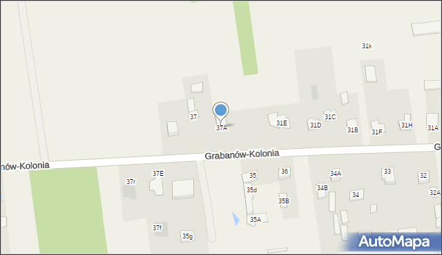 Grabanów-Kolonia, Grabanów-Kolonia, 37A, mapa Grabanów-Kolonia