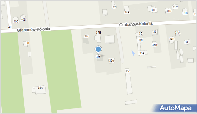 Grabanów-Kolonia, Grabanów-Kolonia, 37f, mapa Grabanów-Kolonia
