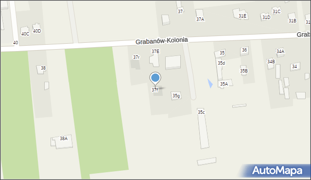 Grabanów-Kolonia, Grabanów-Kolonia, 37f, mapa Grabanów-Kolonia