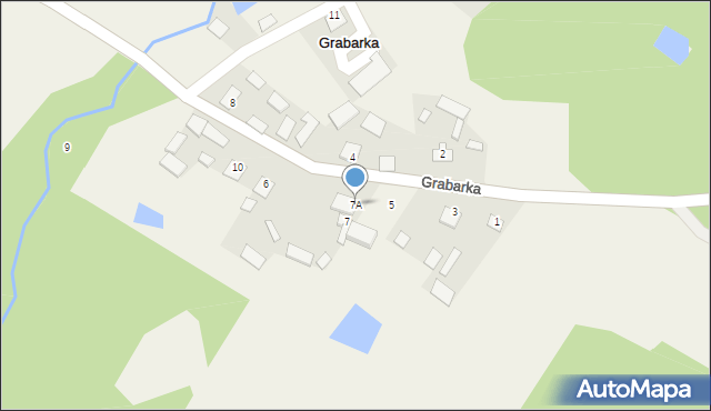 Grabarka, Grabarka, 7A, mapa Grabarka