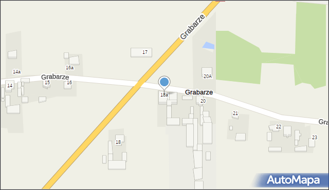 Grabarze, Grabarze, 18a, mapa Grabarze