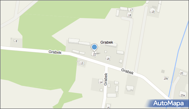 Grabek, Grabek, 12, mapa Grabek