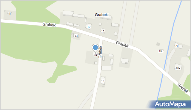 Grabek, Grabek, 14, mapa Grabek