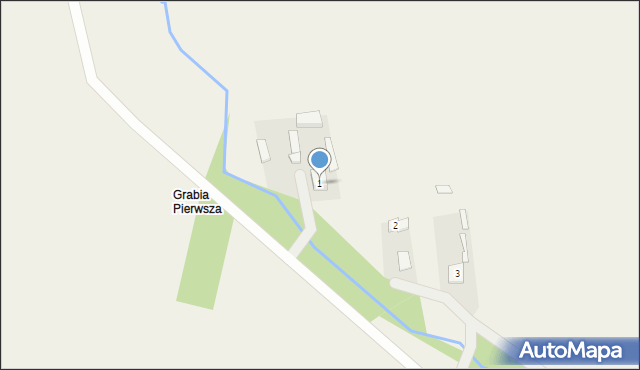 Grabia, Grabia, 1, mapa Grabia