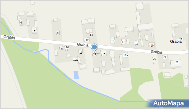 Grabia, Grabia, 14, mapa Grabia