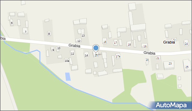 Grabia, Grabia, 15, mapa Grabia