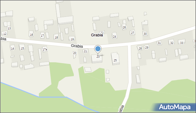 Grabia, Grabia, 23, mapa Grabia