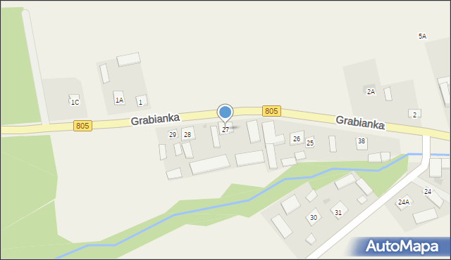 Grabianka, Grabianka, 27, mapa Grabianka