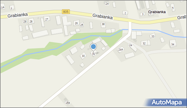 Grabianka, Grabianka, 31, mapa Grabianka