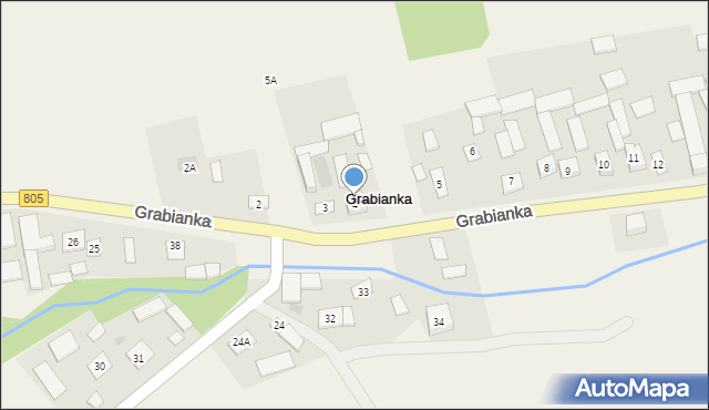 Grabianka, Grabianka, 4, mapa Grabianka