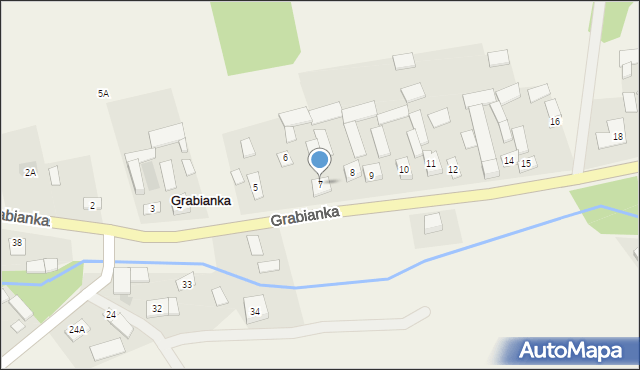 Grabianka, Grabianka, 7, mapa Grabianka